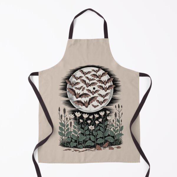 Item preview, Bat Swarm Moon Woodcut Style Art designed and sold by NuvoraNest.