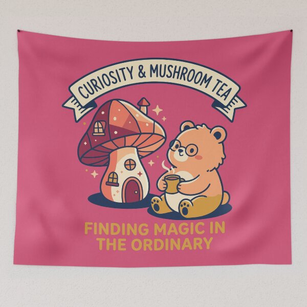 Item preview, Curiosity And Mushroom Tea Finding Magic In The Ordinary designed and sold by Amir Faysal.