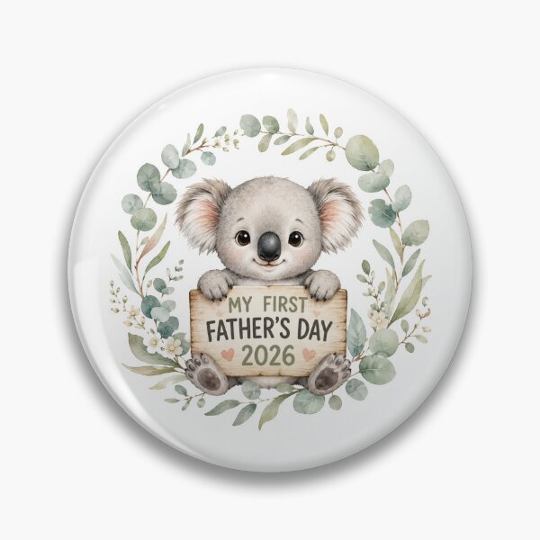 Item preview, My First Fathers Day 2026 Koala Cute Aussie New Dad Gift Baby Eucalyptus designed and sold by Yellowriversss.