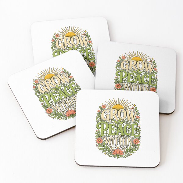 Item preview, Grow Peace Within Botanical Mindfulness Mental Health designed and sold by Fruitflix.