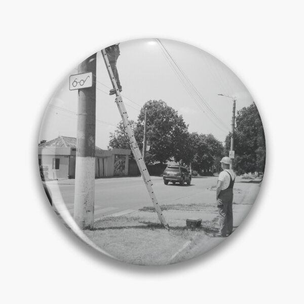 Item preview, Urban linemen working on utility pole designed and sold by di9strict.