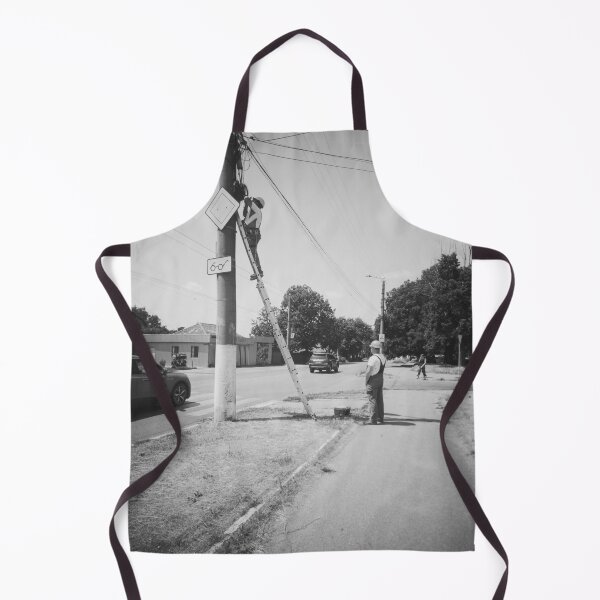 Item preview, Urban linemen working on utility pole designed and sold by di9strict.