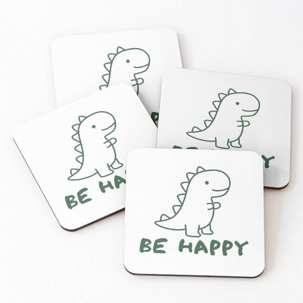Item preview,  Be Happy Cute Green Dinosaur designed and sold by ianm1028.