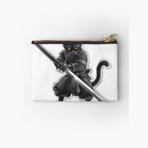 Item preview, Nodachi Cat Sentinel — Japanese Warrior Art designed and sold by Tokyo Neo Noir Collective .