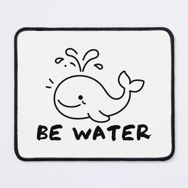 Item preview, Be Water Cute Spouting Whale designed and sold by ianm1028.