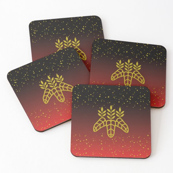 Item preview, Taiko Kiri Toyotomi Hideyoshi Samurai Emblem Faux Gold Dust Red  / Japanese Crest designed and sold by 戦国まーけっと SENGOKU MARKET.