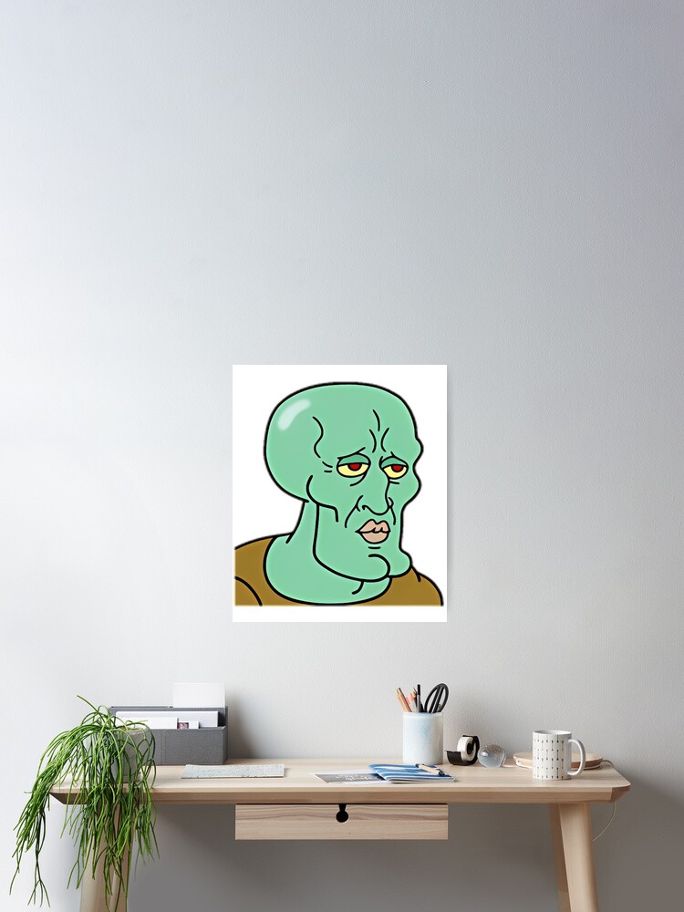 Imagen 2 de 3, Póster con la obra Calamardo Guapo, diseñada y vendida por utter-risch.