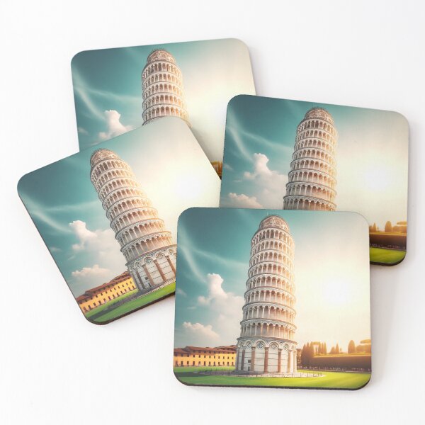Item preview, Leaning Tower of Pisa Italy, Tuscany Travel Wall Art, Italian Landmark Photography designed and sold by NarjaShop.