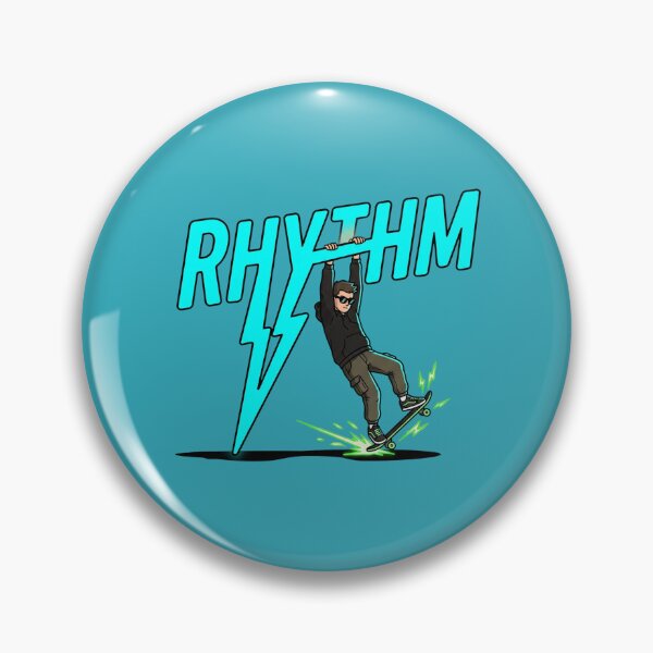 Item preview, Electric Skater Hanging on Rhythm Neon Lightning Bolt Art designed and sold by Rare By Hero.