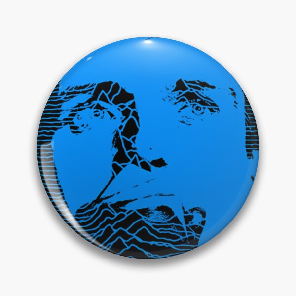 Item preview, Blue Silhouettte And Yellow Post Punk designed and sold by cosmicCryptidCo.