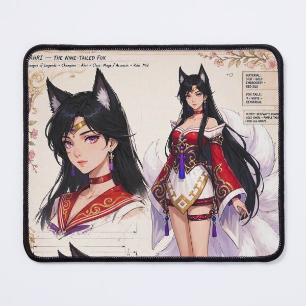 Item preview, Ahri The Nine Tailed Fox designed and sold by Rama KLK.