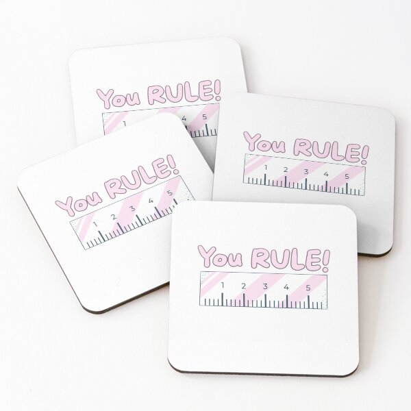 Item preview, You Rule - Cute Kawaii Ruler Math Pun designed and sold by MelocotonDreams.