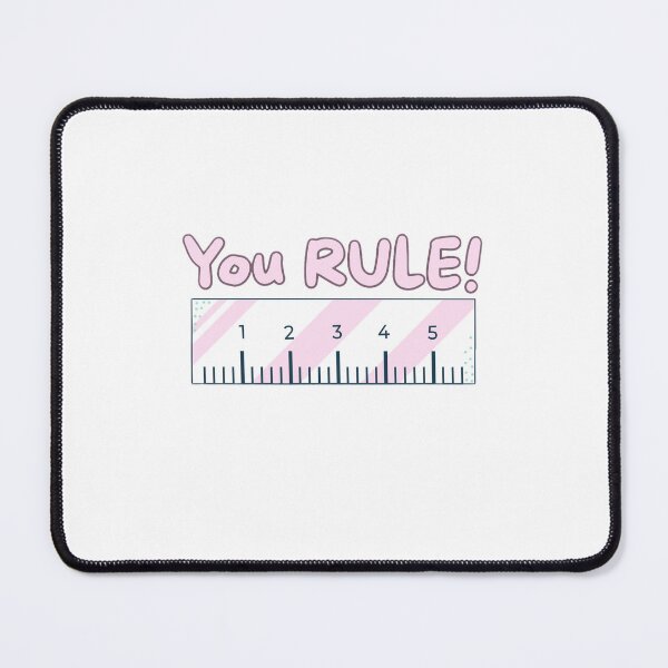 Item preview, You Rule - Cute Kawaii Ruler Math Pun designed and sold by MelocotonDreams.