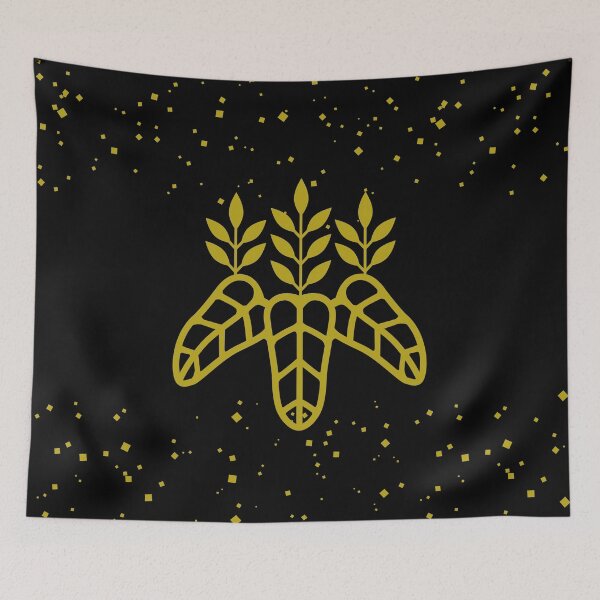 Item preview, Taiko Kiri Toyotomi Hideyoshi Samurai Emblem Faux Gold Dust Black  / Japanese Crest designed and sold by 戦国まーけっと SENGOKU MARKET.