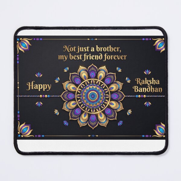 Item preview, Brother Best Friend Forever Raksha Bandhan Mandala Art designed and sold by HayaasBoutique.