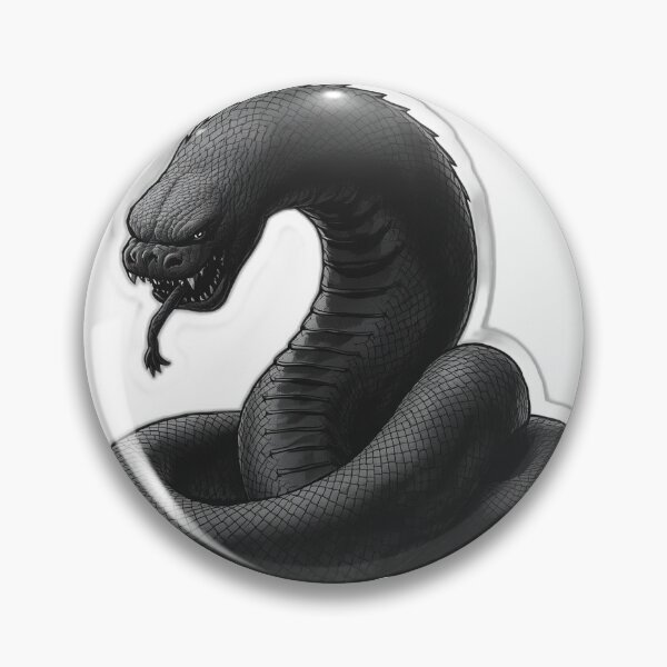 Item preview, Coiled Nozuchi Serpent — Japanese Yokai Art designed and sold by Tokyo Neo Noir Collective .