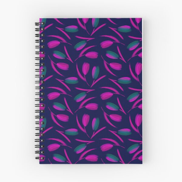 Item preview, Vivid Floral Brushstrokes — Magenta & Green Pattern designed and sold by behappyandrelax.