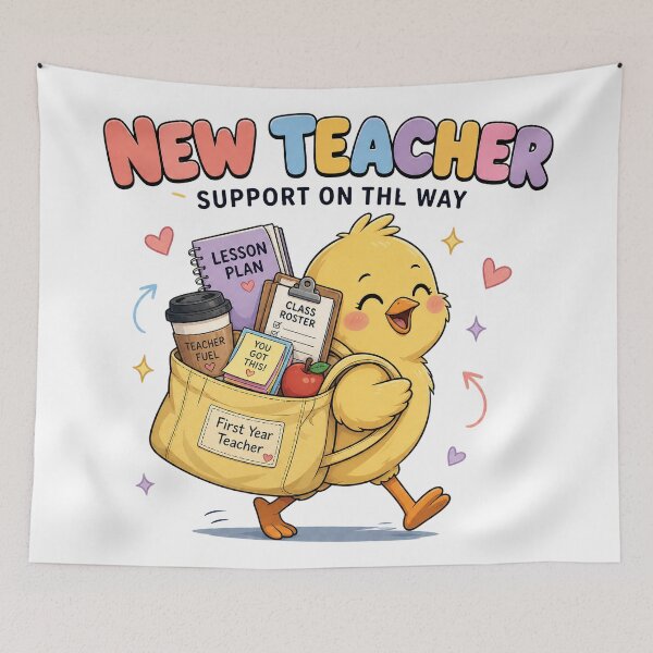 Item preview, First Year Teacher Chick Support designed and sold by MOCH- ART.