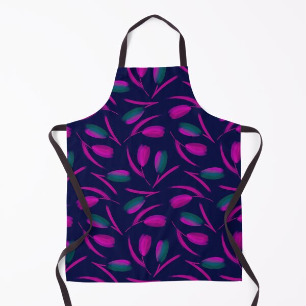 Item preview, Vivid Floral Brushstrokes — Magenta & Green Pattern designed and sold by behappyandrelax.