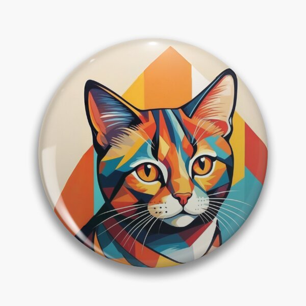 Item preview, Cat in cubist style - warm color 1 designed and sold by Warih.