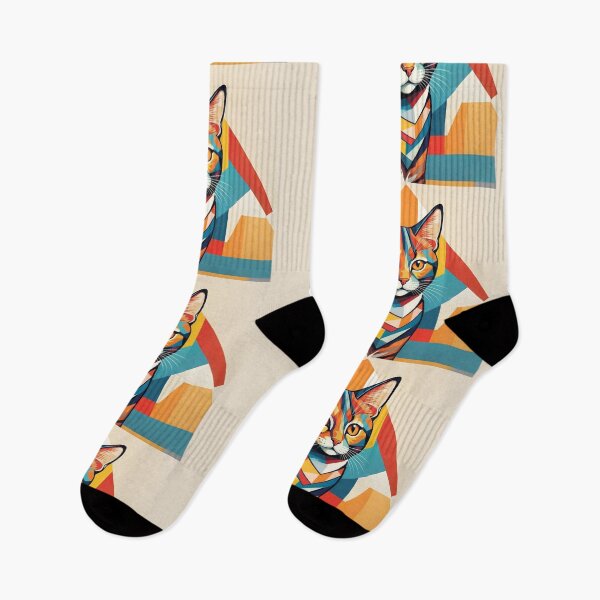Item preview, Cat in cubist style - warm color 1 designed and sold by Warih.