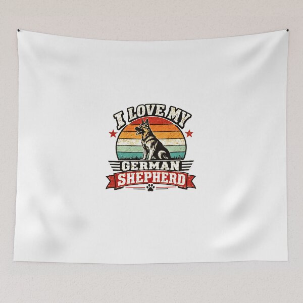 Item preview, I Love My German Shepherd Dog Owner Pet Lover designed and sold by Star3NowForMe.