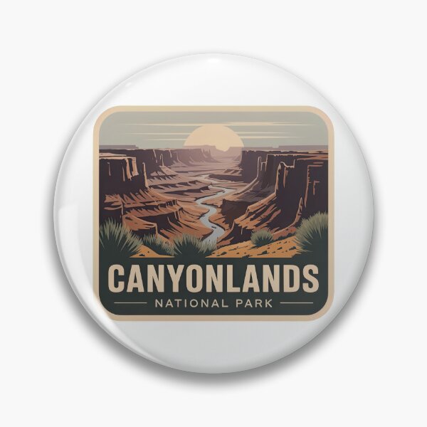 Item preview, Canyonlands National Park Vintage Travel Badge designed and sold by Teelogic.