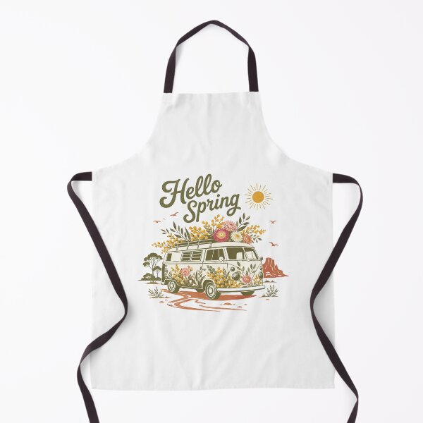Item preview, Hello Spring Aussie Kombi Van Golden Wattle Paper Daisy Flower Van Outback Gift designed and sold by Yellowriversss.