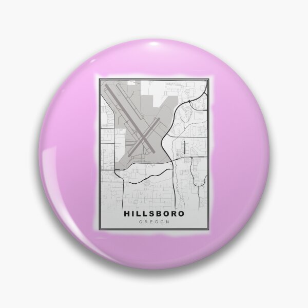 Item preview, Minimalist Hillsboro Map designed and sold by Tamas Das.