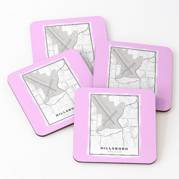 Item preview, Minimalist Hillsboro Map designed and sold by Tamas Das.