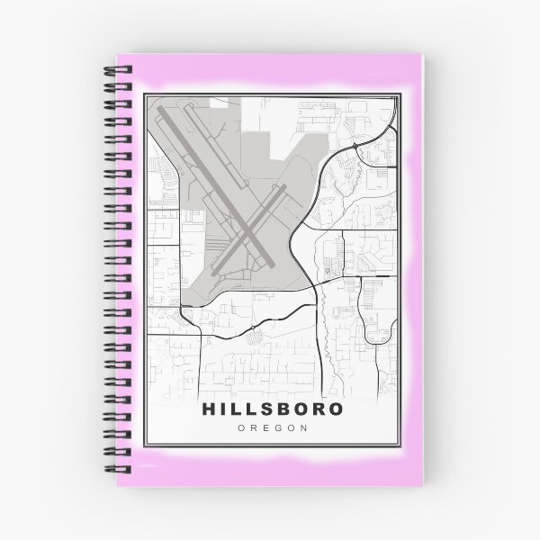 Item preview, Minimalist Hillsboro Map designed and sold by Tamas Das.