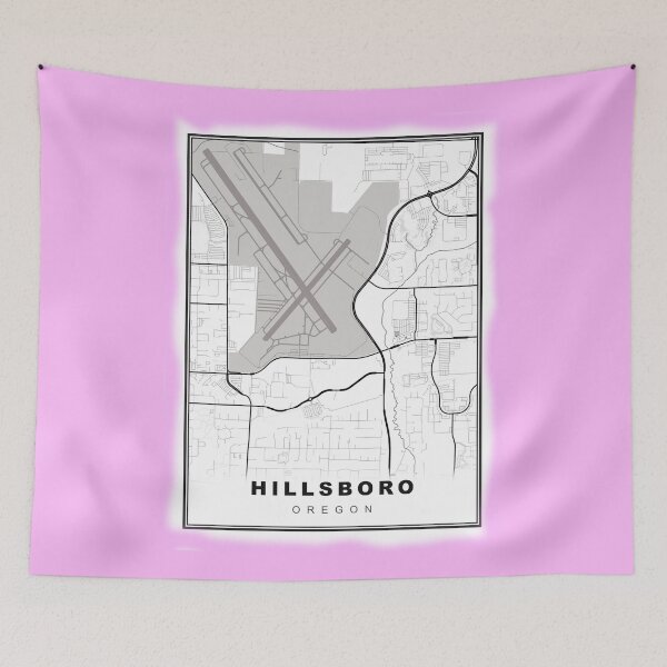 Item preview, Minimalist Hillsboro Map designed and sold by Tamas Das.