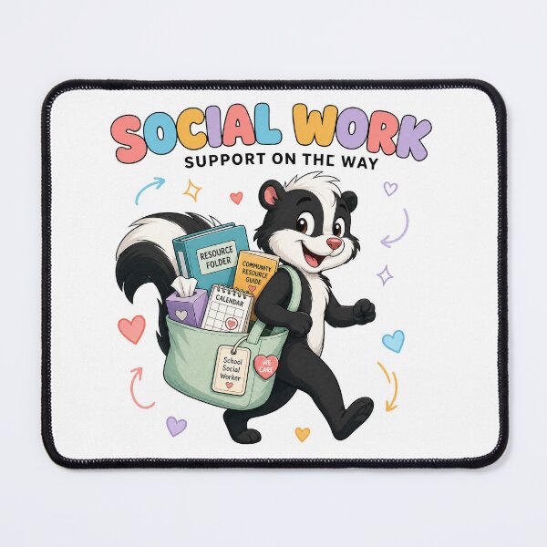 Item preview, School Social Worker Skunk Support designed and sold by MOCH- ART.