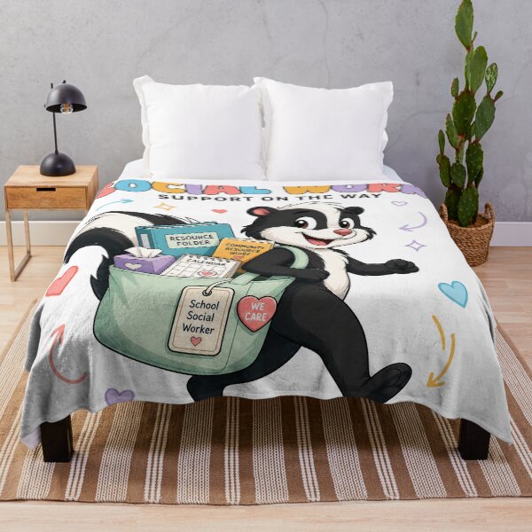 Item preview, School Social Worker Skunk Support designed and sold by MOCH- ART.