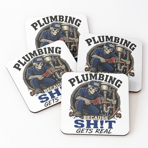 Item preview, Plumbing Because Shit Gets Real designed and sold by DrawMotion.