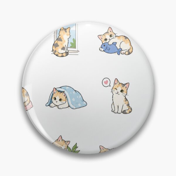 Item preview, Cute Calico Cat Activities Sticker Pack Sheet designed and sold by Rehnair.