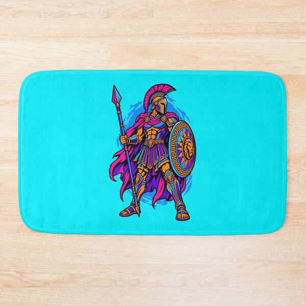 Item preview, Neon Ancient Greek Warrior designed and sold by KungPowUnicorn.