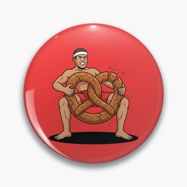 Item preview, Funny Athlete Squeezing Giant Salted Pretzel Workout designed and sold by Rare By Hero.