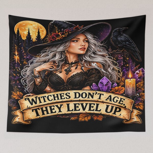 Item preview, Witches Don't Age, They Level Up designed and sold by Losthope Creations.