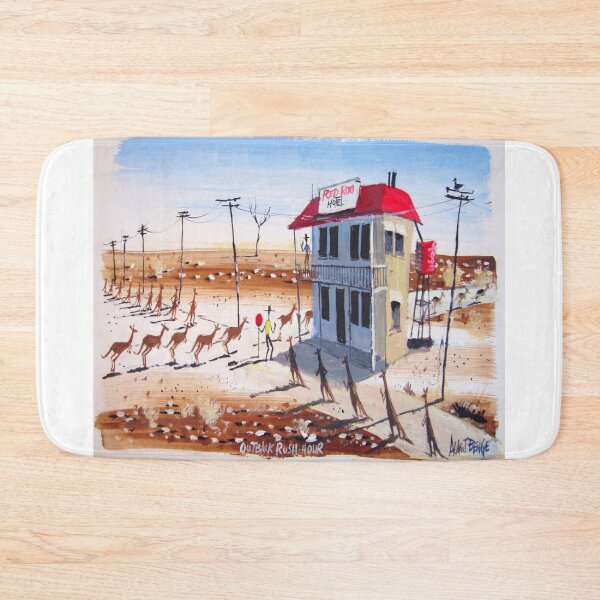 Item preview, Australian Outback Rush Hour Pub Painting  designed and sold by Al Benge - NZ & Australian Art.