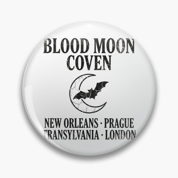 Item preview, Blood Moon Coven Bat Crescent Moon Vintage Gothic Concert Tour designed and sold by raedattia.