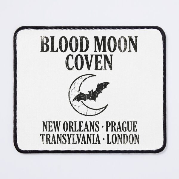 Item preview, Blood Moon Coven Bat Crescent Moon Vintage Gothic Concert Tour designed and sold by raedattia.