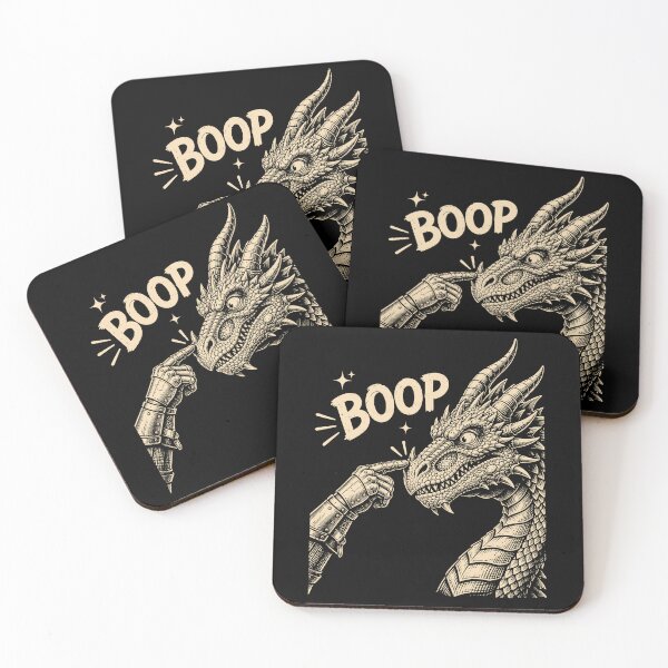 Item preview, Funny Boop Medieval Knight Dragon Meme designed and sold by Izanmie.