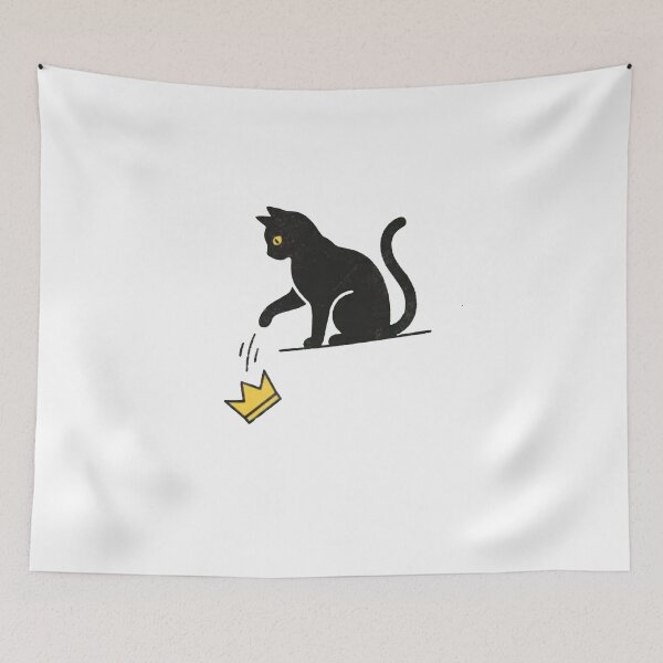 Item preview, No Kings Black Cat Funny Political Statement  designed and sold by roartusa.