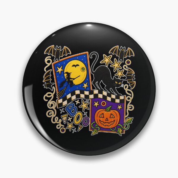 Item preview, Black Cat Bat Moon Pumpkin designed and sold by seektopus.