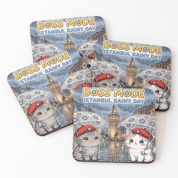 Item preview, Boss Mode Istanbul Rainy Day Cats Junior 7kg Freda 2kg Galata Tower designed and sold by MAISON SYLVIE.