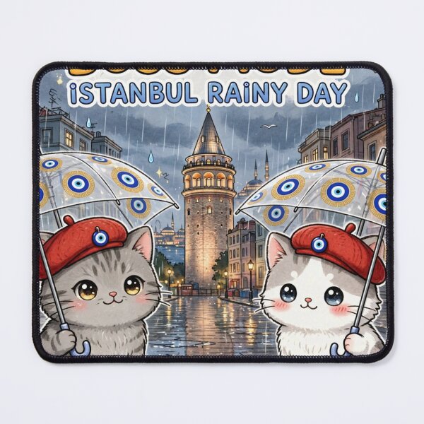 Item preview, Boss Mode Istanbul Rainy Day Cats Junior 7kg Freda 2kg Galata Tower designed and sold by MAISON SYLVIE.