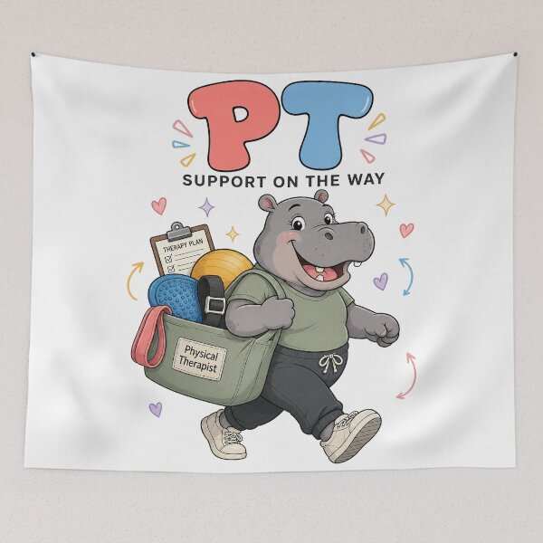 Item preview, Physical Therapist Hippo Support  designed and sold by MOCH- ART.