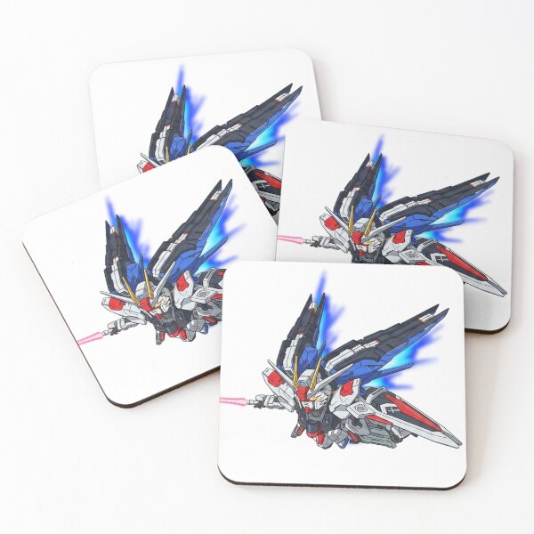 Item preview, SD GUNDAM Freedom chibi 2d anime art fly pose in space VECTOR digital art  designed and sold by sabartgunpla.