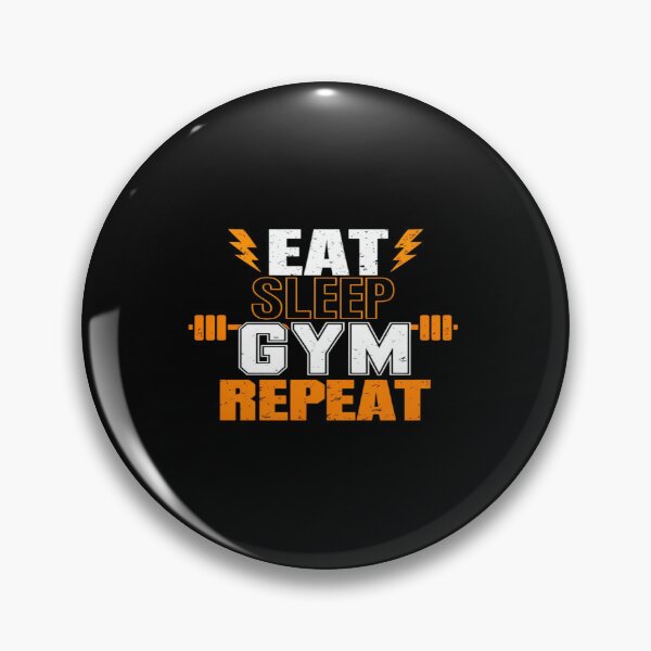 Item preview, Eat Sleep Gym Repeat Fitness Motivation Design – High‑Impact Workout Quote for Active Lifestyle designed and sold by Bright Nest Studio.